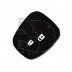 FUNDA MANDO FIJO CITROEN/PEUGEOT NEGRO 2 BOTONES