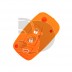 FUNDA MANDO  FIAT/PSA NARANJA 3 BOTONES