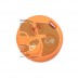 FUNDA MANDO FIJO SMART NARANJA  3 BOTONES