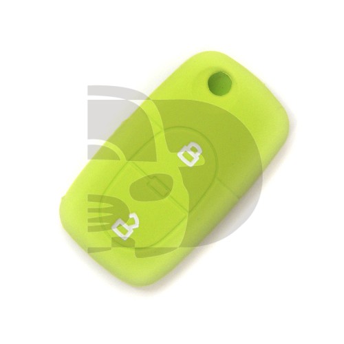 FUNDA MANDO AUDI VERDE CLARO 2 BOTONES