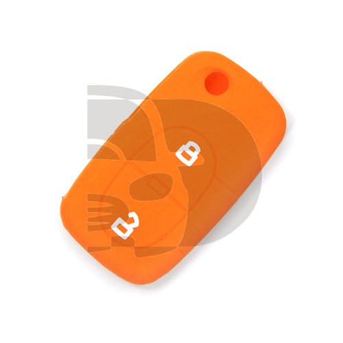 FUNDA MANDO AUDI NARANJA 2 BOTONES