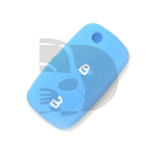 FUNDA MANDO AUDI AZUL 2 BOTONES