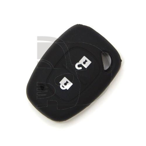 FUNDA MANDO FIJO RENAULT NEGRO 2 BOTONES