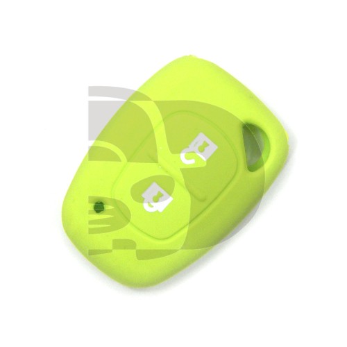 FUNDA MANDO FIJO RENAULT VERDE CLARO 2 BOTONES