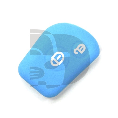 FUNDA MANDO FIJO CITROEN/PEUGEOT AZUL 2 BOTONES