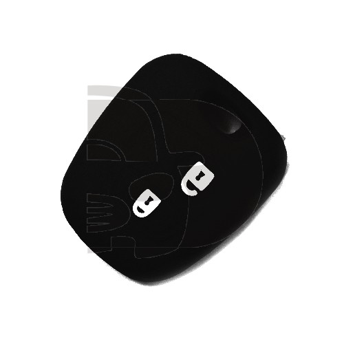 FUNDA MANDO FIJO CITROEN/PEUGEOT NEGRO 2 BOTONES