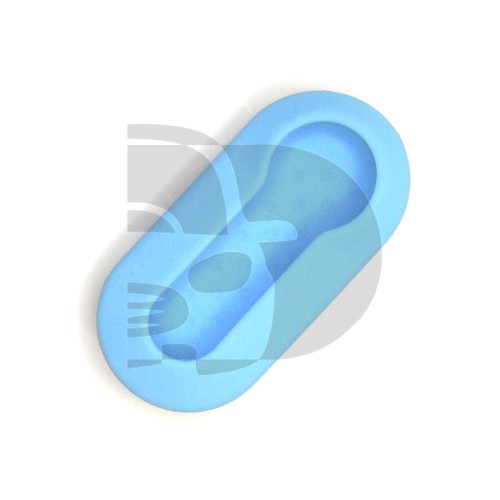 FUNDA MANDO FIAT/PSA AZUL 3 BOTONES