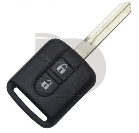 LLAVE+MANDO FIJO NISSAN MICRA 2004> ID46 2 BOT