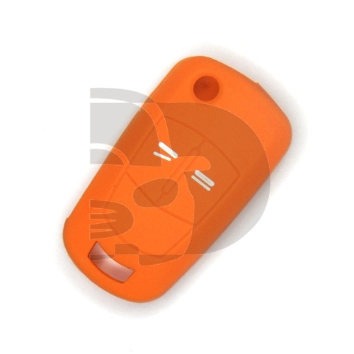 FUNDA MANDO PLEG OPEL NARANJA 2 BOTONES