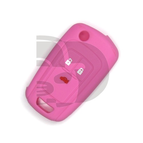 FUNDA MANDO PLEG OPEL ROSA 3 BOTONES