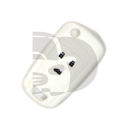 FUNDA MANDO PLEG OPEL BLANCO 3 BOTONES