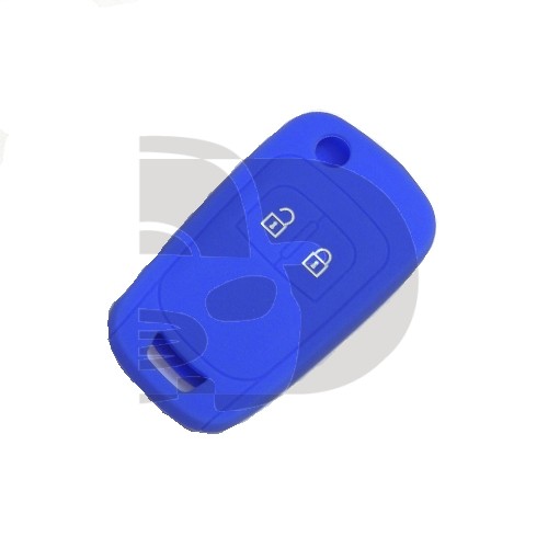 FUNDA MANDO PLEG OPEL AZUL OSCURO  2 BOTONES