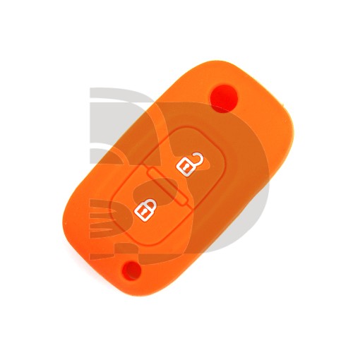 FUNDA MANDO PLEGABLE NAULT NARANJA 2 BOTONES