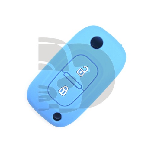 FUNDA MANDO PLEGABLE RENAULT AZUL 2 BOTONES