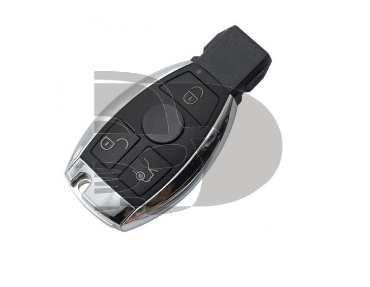 CARCASA MERCEDES 3 BOTONES CROMADA