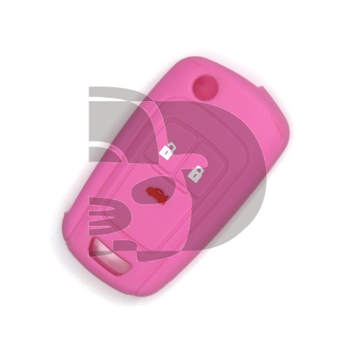 FUNDA MANDO PLEG OPEL ROSA 3 BOTONES