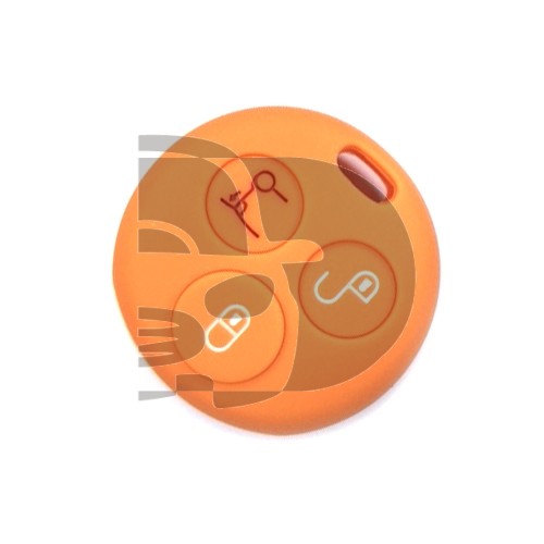 FUNDA MANDO FIJO SMART NARANJA  3 BOTONES
