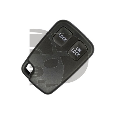 CARCASA TELEMANDO VOLVO  2 BOTONES - LLAVERO