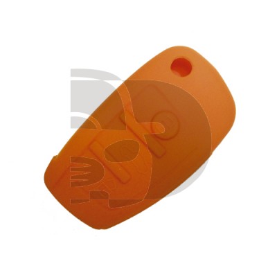 FUNDA MANDO AUDI NARANJA 3 BOTONES
