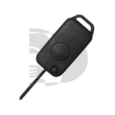 CARCASA MANDO PLEGABLE MERCEDES 1 BOTON HU64