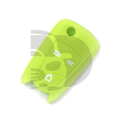 FUNDA MANDO PLEG OPEL VERDE CLARO 3 BOTONES