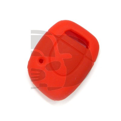 FUNDA MANDO FIJO RENAULT ROJO 1 BOTON