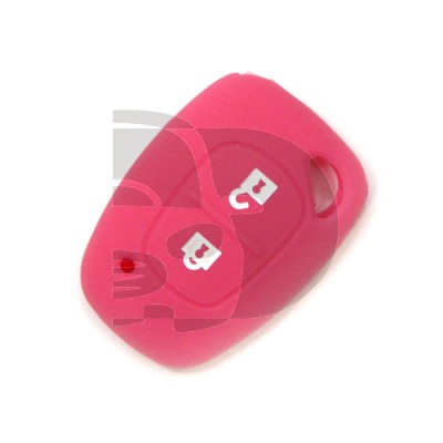 FUNDA MANDO FIJO RENAULT ROSA 2 BOTONES