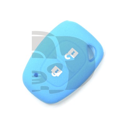 FUNDA MANDO FIJO RENAULT AZUL 2 BOTONES