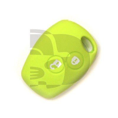 FUNDA MANDO FIJO RENAULT VERDE CLARO 2 BOTONES RED