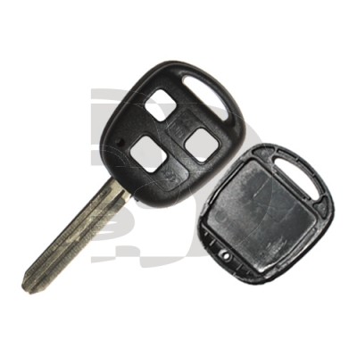 CARCASA MANDO FIJO TOYOTA 3 BOTONES  TOY43
