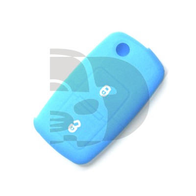 FUNDA MANDO VW-SEAT-SKODA AZUL 2 BOTONES