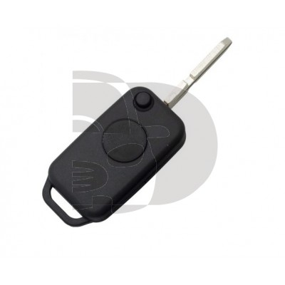 CARCASA MANDO PLEGABLE MERCEDES 1 BOTON HU39