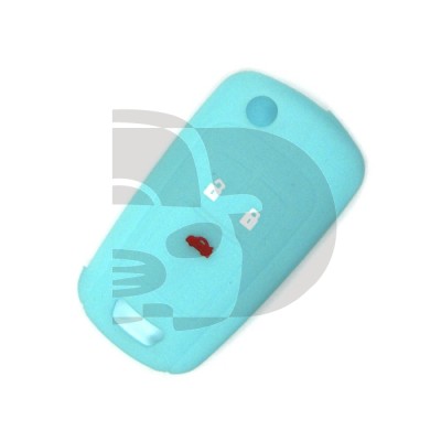 FUNDA MANDO PLEG OPEL AZUL CLARO  3 BOTONES