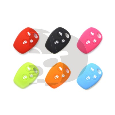 KIT FUNDAS MANDO FIJO RENAULT 3 BOTONES REDONDOS