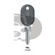 LLAVE SENCILLA FIAT  GT10
