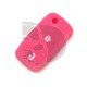 FUNDA MANDO AUDI ROSA 2 BOTONES