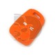 FUNDA MANDO FIJO OPEL NARANJA 2 BOTONES