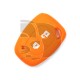FUNDA MANDO FIJO RENAULT NARANJA 2 BOTONES