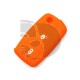 FUNDA MANDO VW-SEAT-SKODA NARANJA 2 BOTONES