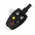 CARCASA SMARTKEY VOLVO 5 BOTONES - CON ESPIGA