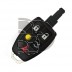 CARCASA SMARTKEY VOLVO 5 BOTONES - CON ESPIGA