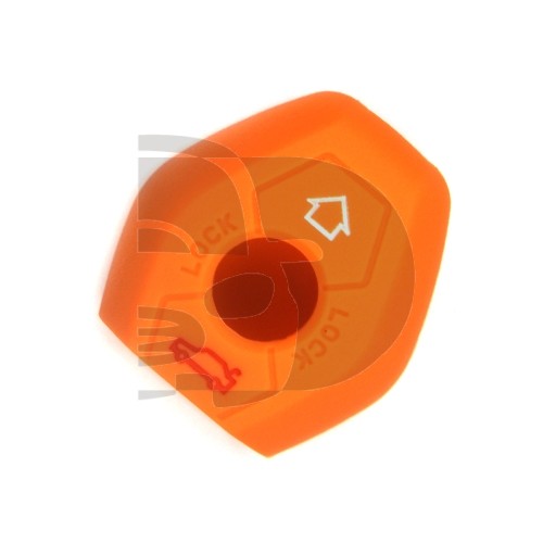 FUNDA MANDO FIJO BMW NARANJA 3 BOTONES