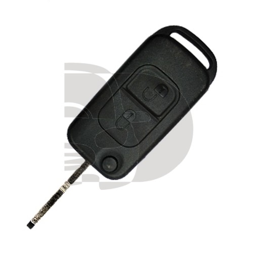 CARCASA MANDO PLEGABLE MERCEDES 2 BOTONES HU39