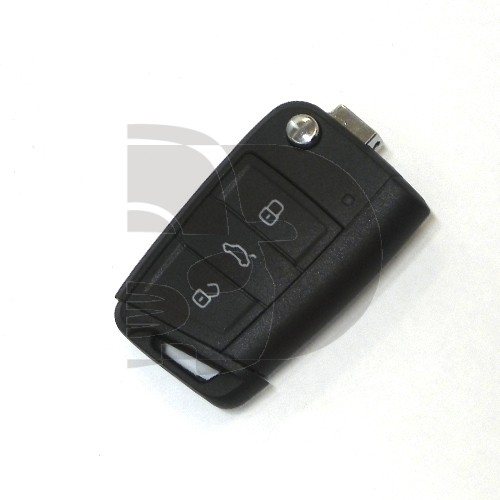 CARCASA MANDO PLEGABLE VW-SEAT-SKODA 3 BOT