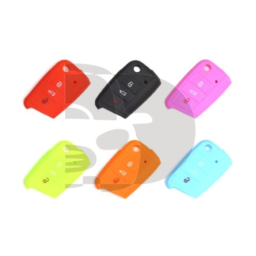 KIT FUNDAS MANDO VW-SEAT-SKODA 3 BOTONES