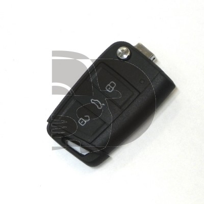 CARCASA MANDO PLEGABLE VW-SEAT-SKODA 3 BOT