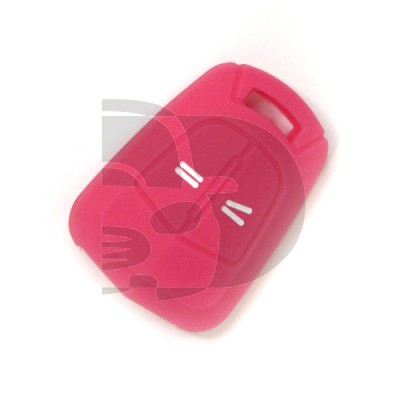 FUNDA MANDO FIJO OPEL ROSA 2 BOTONES