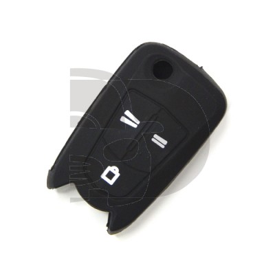 FUNDA MANDO OPEL NEGRO 3 BOTONES