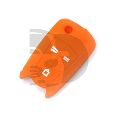 FUNDA MANDO PLEG OPEL NARANJA 3 BOTONES