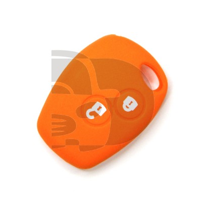 FUNDA RENAULT 2 BOTONES REDONDOS - NARANJA